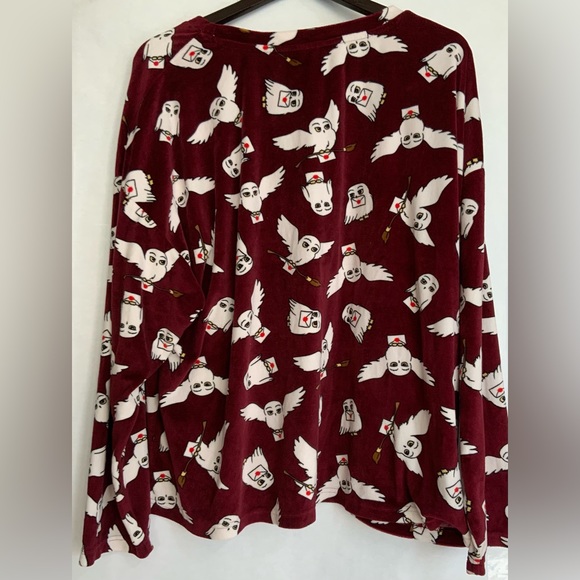 *SOLD ON EBAY* Harry Potter Hogwarts Sleepwear for Women Pajama Top 3X - Picture 2 of 6